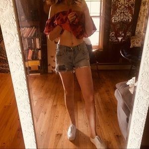 Levi 501s high waisted cutoffs 28